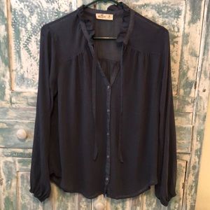 Hollister long sleeved blouse